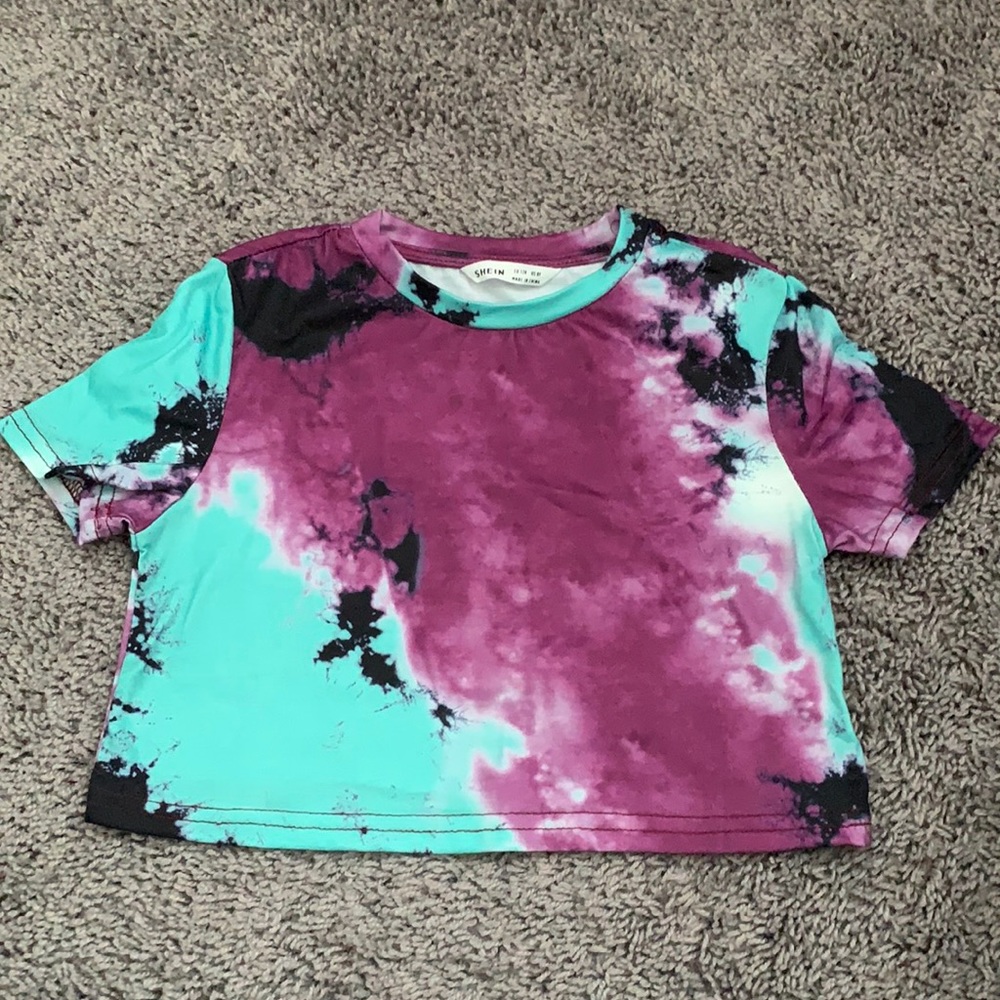 SHEIN Tie-dye crop top 🐣